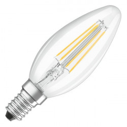 Лампа филаментная светодиодная свеча Osram LED P Retrofit CLAS B 40 4W/827 470lm E14 Filament