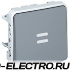Выключатель кнопочный с подсветкой H.O. контакт Plexo IP55 (цвет серый)