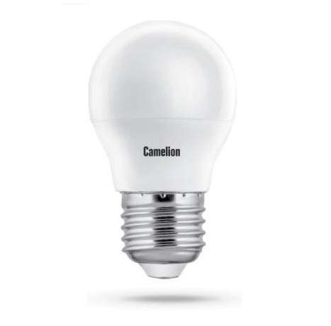 Лампа светодиодная LED8-G45/845/E27 8Вт шар 4500К бел. E27 750лм 170-265В Camelion 12394