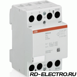 Модульный контактор ABB ESB-63-40 (63А AC1) 220В АС/DC