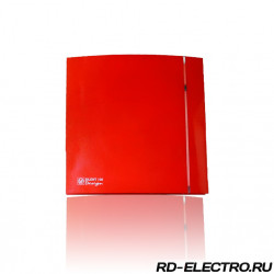 Вытяжной вентилятор Soler & Palau SILENT-200 CZ DESIGN 3C 16 Вт RED красный с обратным клапаном