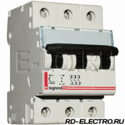 Автоматический выключатель Legrand DX3-E C10 3П 6000/6kA