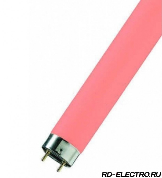Люминесцентная лампа T8 Sylvania F 18W/PINK G13, 590 mm, розовая