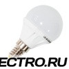 Лампа светодиодная шарик Feron 5W 2700K 230V E14 9LED G45 теплый свет