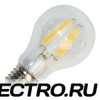Лампа филаментная светодиодная Feron LB-57 A60 7W 4000K 230V 760lm E27 filament белый свет