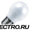 Лампа светодиодная шарик Feron 7W 6400K 230V E27 16LED G45 холодный свет